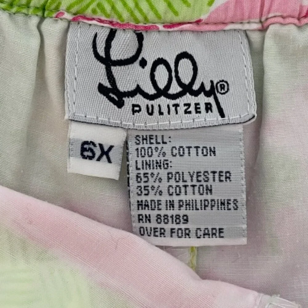 LILLY PULITZER Lion Cub Loungin' Lions  Pink Green Elastic Waist Pants G…